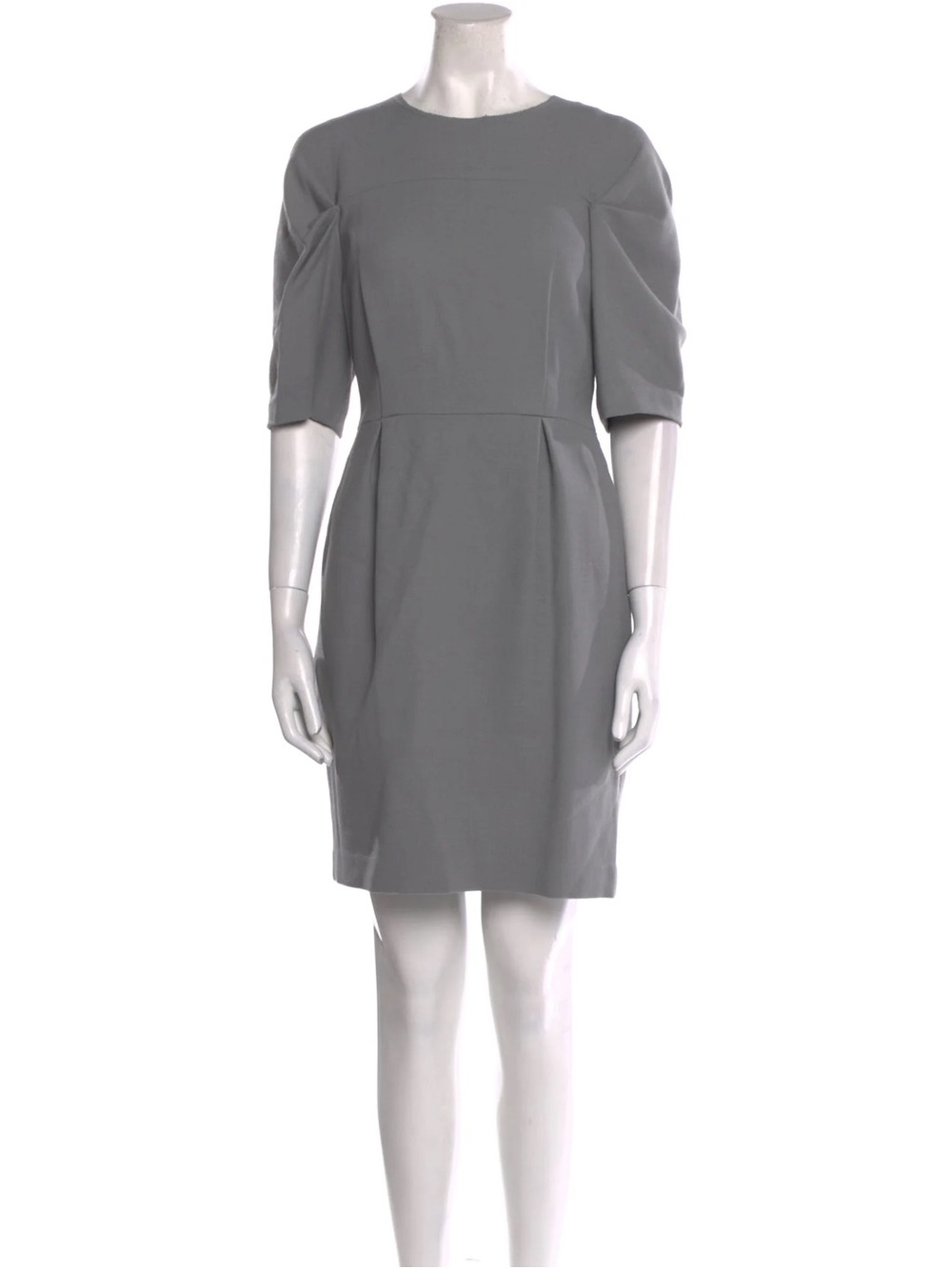 3.1 Phillip Lim Gray Puff-Sleeve Midi Dress